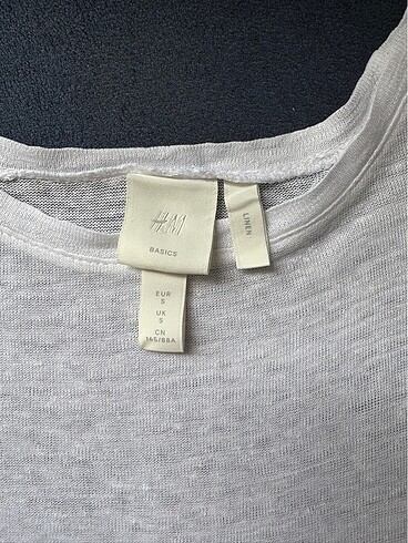 H&M H&M keten tişört