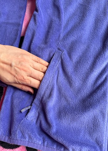 Columbia Mor  Fermuarlı Peluş hırka - Görsel 3