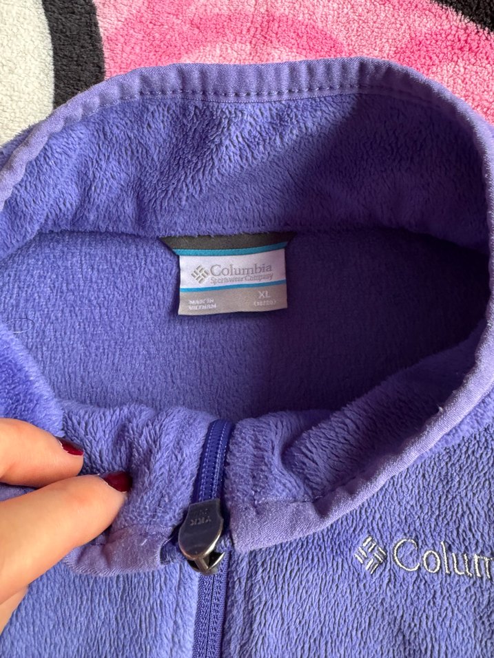 Columbia Mor  Fermuarlı Peluş hırka - Görsel 2