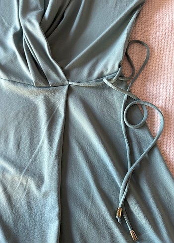 H&M Kruvaze yaka elbise - Görsel 4