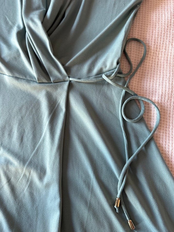 H&M Kruvaze yaka elbise - Görsel 4