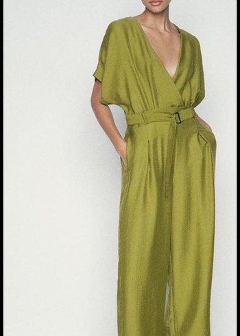 Zara Zara yağ yeşili tulum