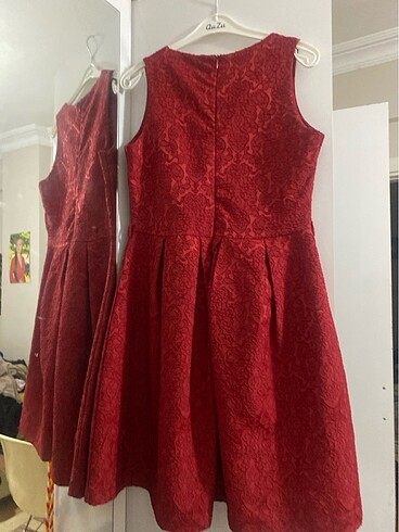 36 Beden bordo Renk Elbise
