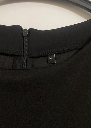 Siyah  Midi Ofis Elbisesi - Görsel 3