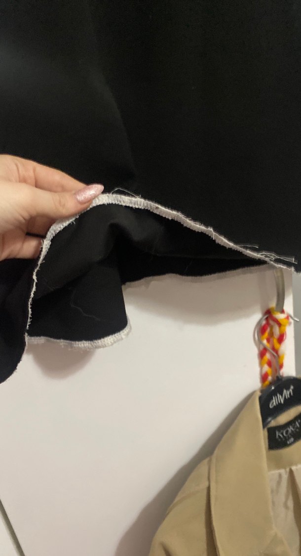 Siyah  Midi Ofis Elbisesi - Görsel 2