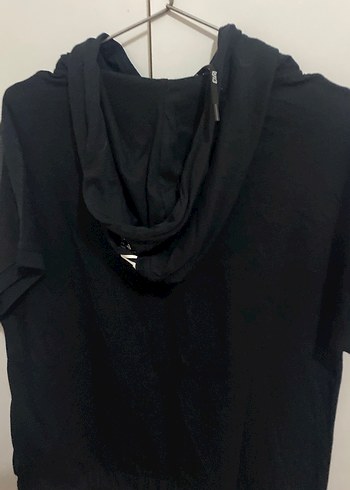 Siyah Baskılı fileli bluz spor - Görsel 3