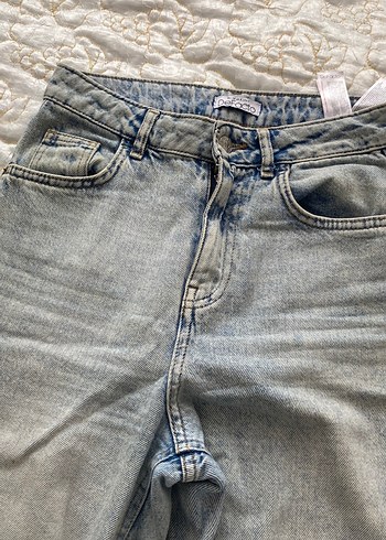 Gri Midi Boy Rahat Kesim Kadın Kot Pantolon - Görsel 3