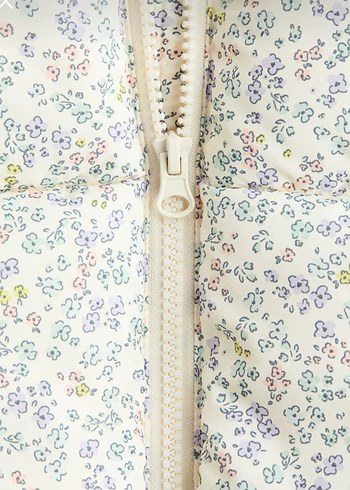 H&M Kız Çocuk Beyaz Desenli Yelek - Görsel 2