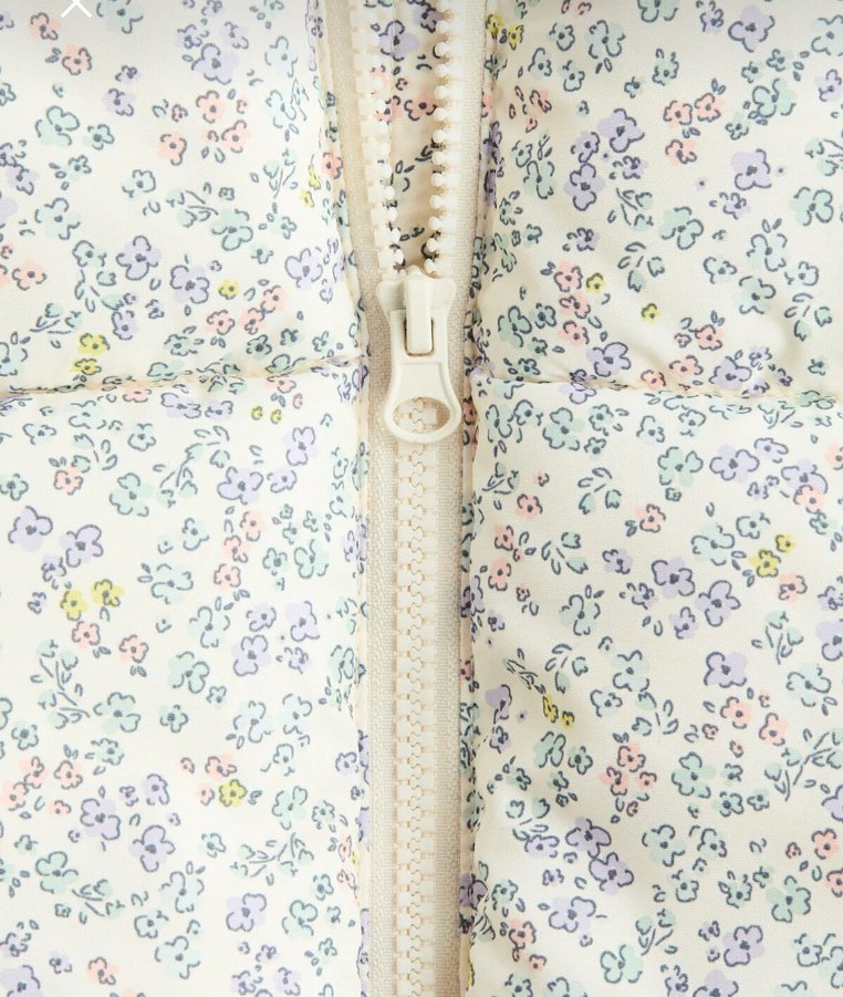 H&M Kız Çocuk Beyaz Desenli Yelek - Görsel 2