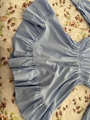 s Beden mavi Renk Esra Helvacıoğlu Butik Mini Pileli Elbise
