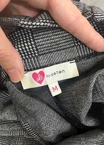 Gri Kareli Kadın Askılı Tulum - Görsel 3