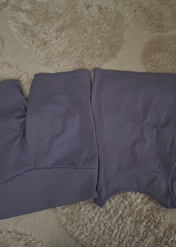 Mor Kadın Spor Atlet ve Şort Takımı - Görsel 3