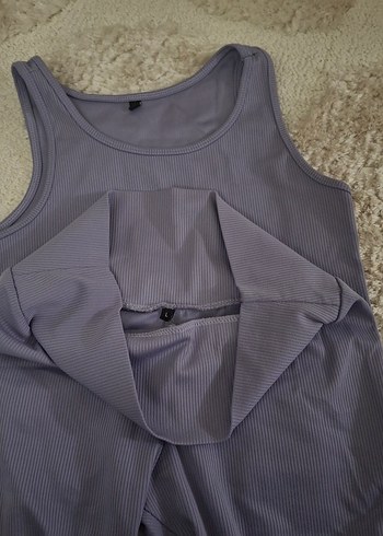 Mor Kadın Spor Atlet ve Şort Takımı - Görsel 2