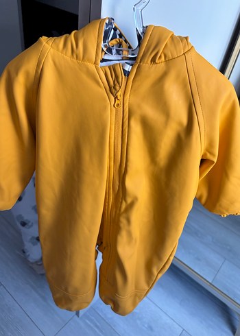 Sarı Fermuarlı Bebek Kayak Tulumu - Görsel 5