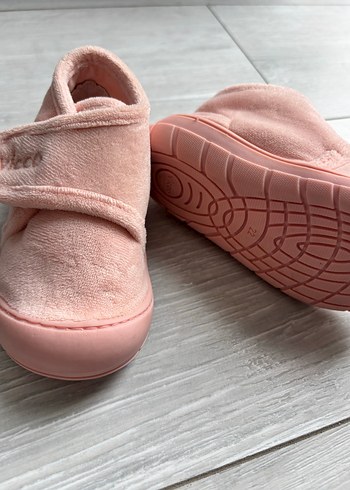 Kız Çocuk Pembe Sıcak ev ayakkabısı - Görsel 3