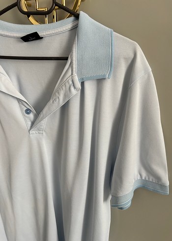 Erkek mavi Pamuklu Polo Tişört - Görsel 2