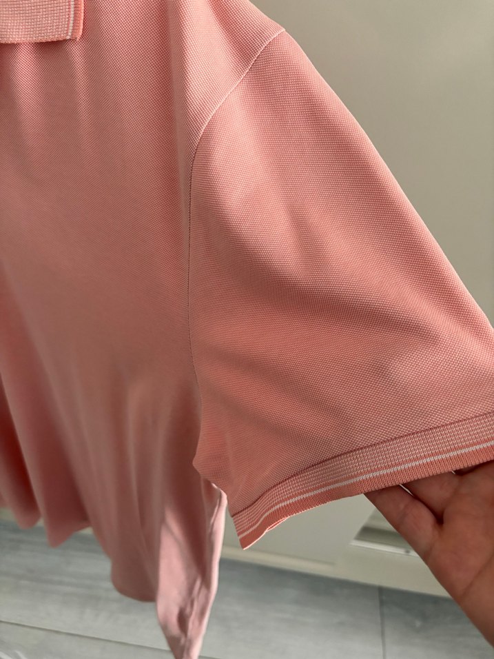 Pembe Kolay Şıklık Erkek Polo Tişört - Görsel 4