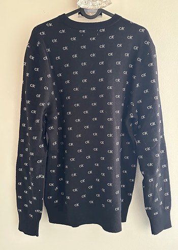 Calvin klein Siyah Uzun Kollu Örgü Kazak - Görsel 2