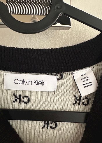 Calvin klein Siyah Uzun Kollu Örgü Kazak - Görsel 3