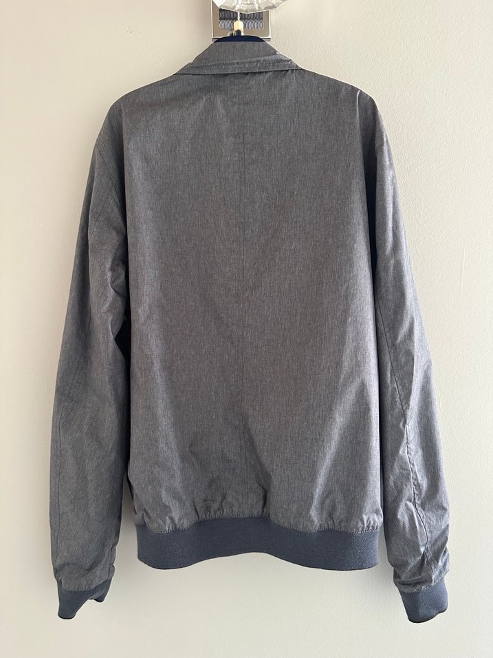 Mango Dik Yaka, Fermuarlı Kahverengi Erkek Ceket - Görsel 5