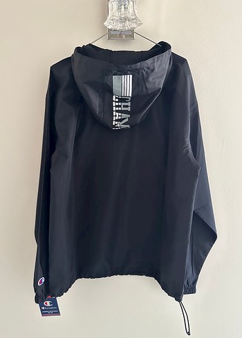 Siyah Champion Erkek Fermuarlı Rüzgarlık - Görsel 2