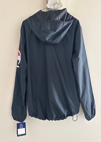 Champion Siyah Kapüşonlu Erkek Yağmurluk - Görsel 2