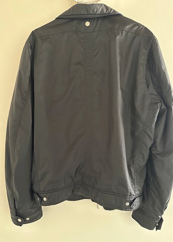 Deri Görünümlü Erkek Kahverengi Fermuarlı Ceket - Görsel 2