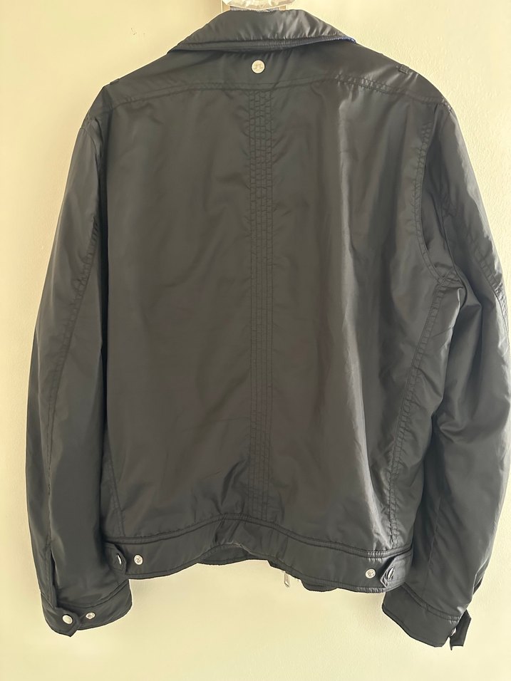 Deri Görünümlü Erkek Kahverengi Fermuarlı Ceket - Görsel 2