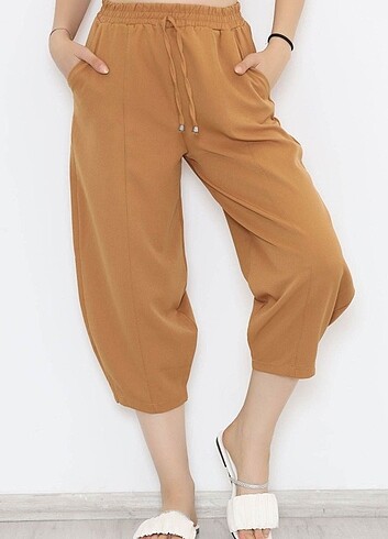 xxl Beden camel Renk Şalvar Pantolon - 20822.683.