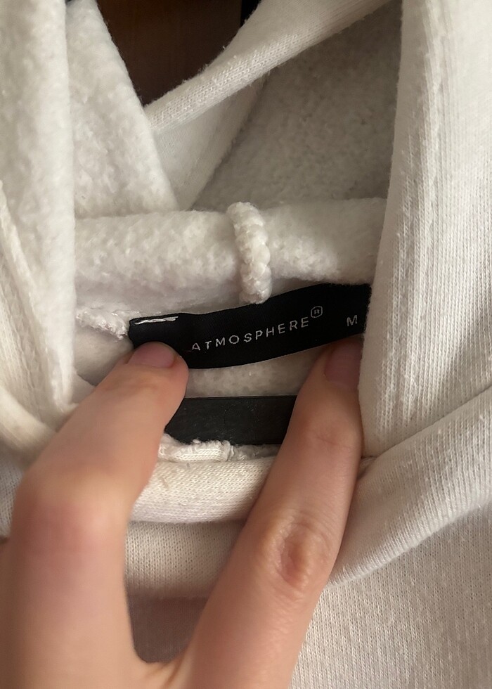 Beyaz sweat crop - Görsel 3