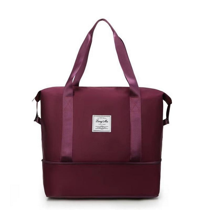 Fermuarlı Mor Kadın Spor Çantası - Görsel 3