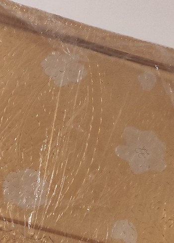 Diğer Altın gümüş Renkli Parlak çiçek desen Tepsi