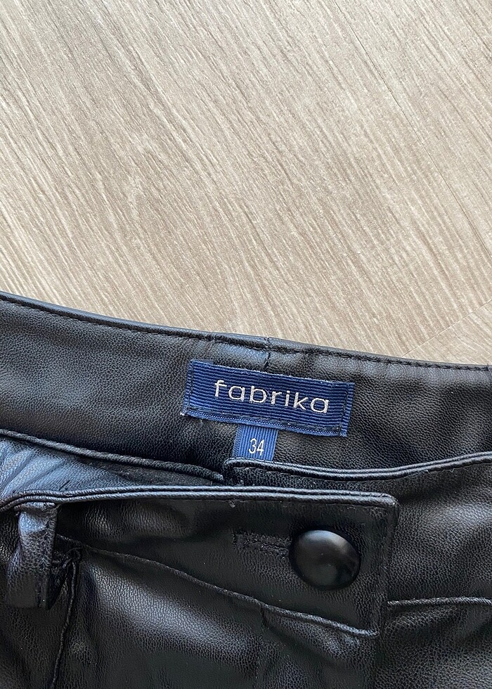Fabrika Deri Pantolon - Görsel 3