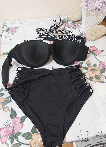m Beden Yüksek bel bikini takımı 