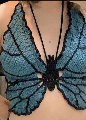 Örgü kelebek bikini 