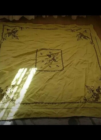 Diğer Vintage etamin masa örtüsü