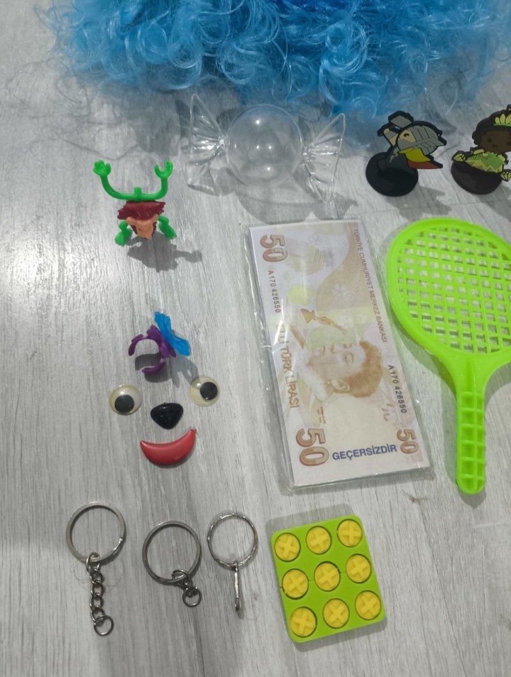 peruk, raket, sos oyunu, bilezik - Görsel 3