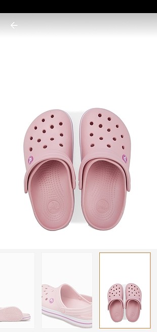 crocs pembe orjinal 38 39 no