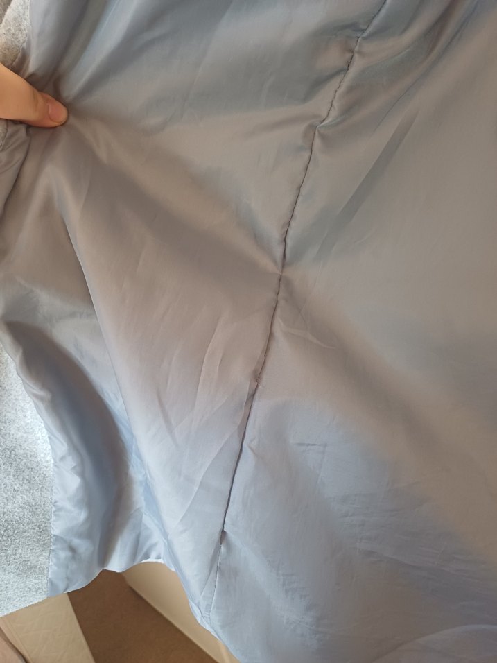 Gri Düğmeli Kışlık Kaban - Görsel 5