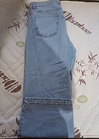 Yüksek Bel Wide Leg Destroylu Jeans - Görsel 3