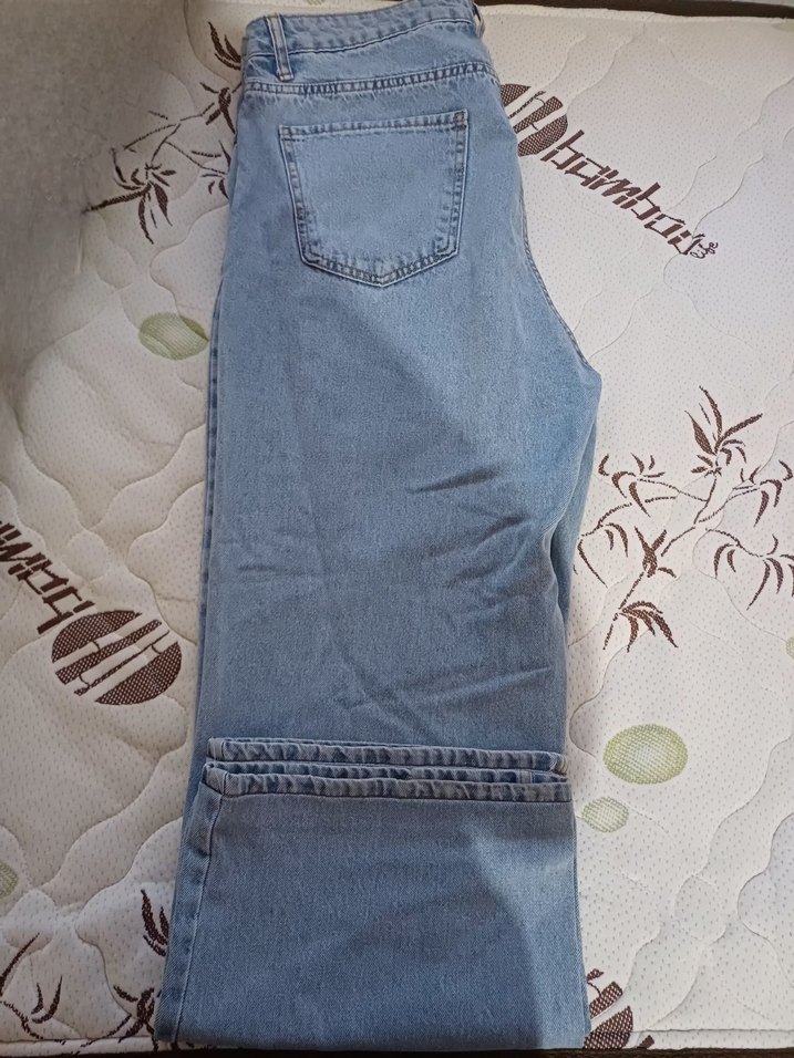 Yüksek Bel Wide Leg Destroylu Jeans - Görsel 3