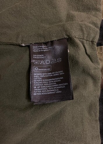 l/xl Beden yeşil Renk ERKEK KAMUFLAJ MONT KABAN