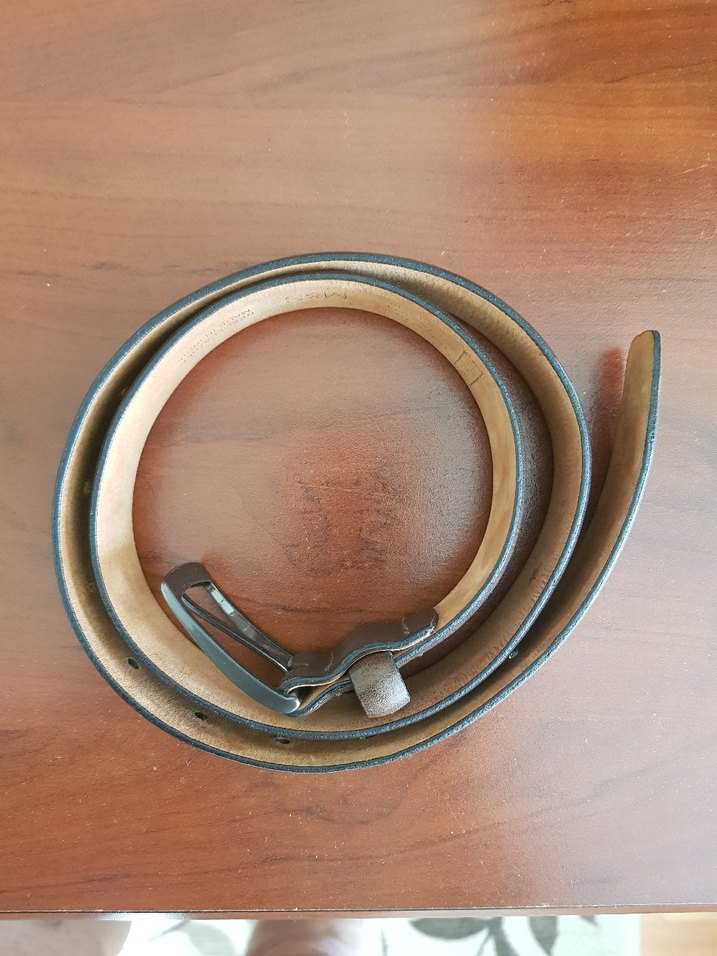 kahve rengi Gerçek Deri Erkek Kemer M&S - Görsel 3