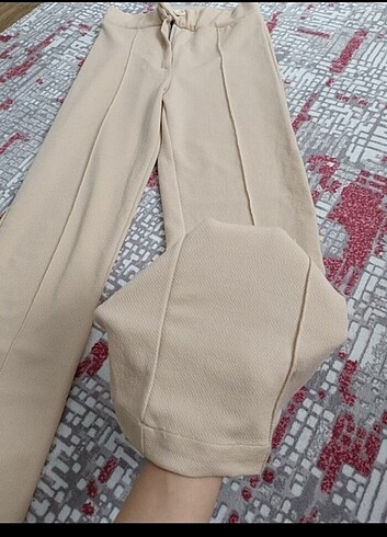 Diğer Krem kumaş pantolon