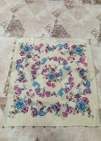 Dantel Detaylı Çok Renkli Bohem Kadın Fuları - Görsel 3