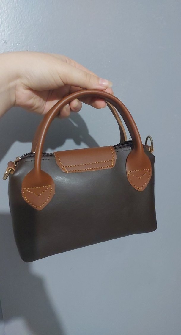 Kahverengi Deri Minimalist Kadın Çantası - Görsel 2