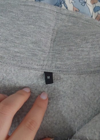 Düğmeli Gri Kadın Sweatshirt - Görsel 2