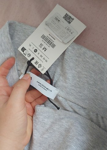 Gri Kadın Salaş İspanyol Paça Pantolon - Görsel 2