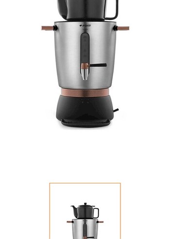 Gri Siyah Çay Makinesi SE90351 semaver - Görsel 2