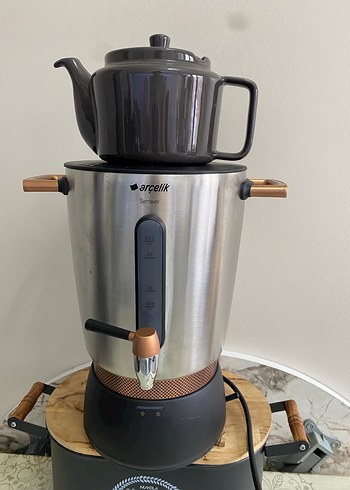 Gri Siyah Çay Makinesi SE90351 semaver - Görsel 7